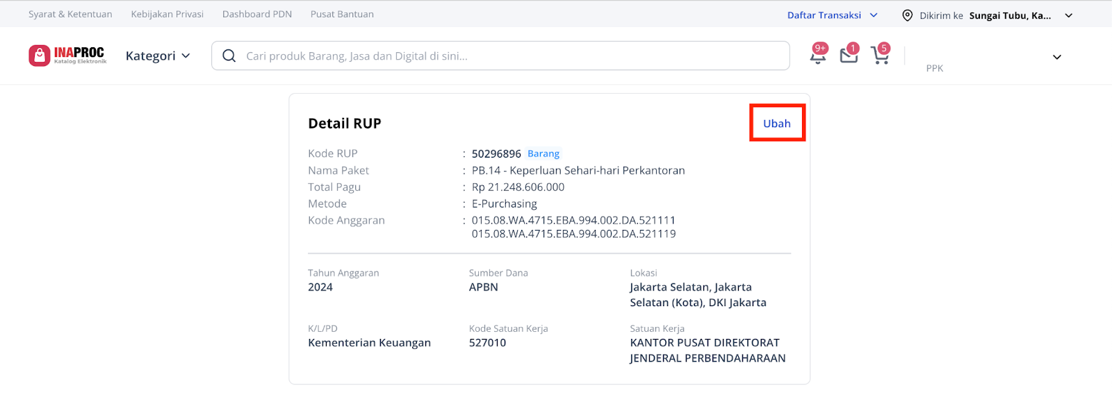 Pengisian Data COA – Pusat Bantuan INAPROC